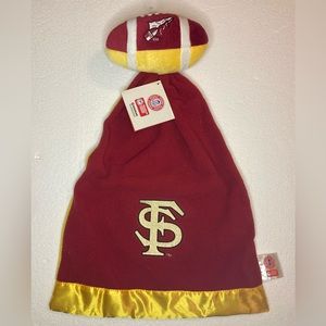 Florida State Seminoles NCAA Fleece Football Plush Baby Lovey Security Blanket